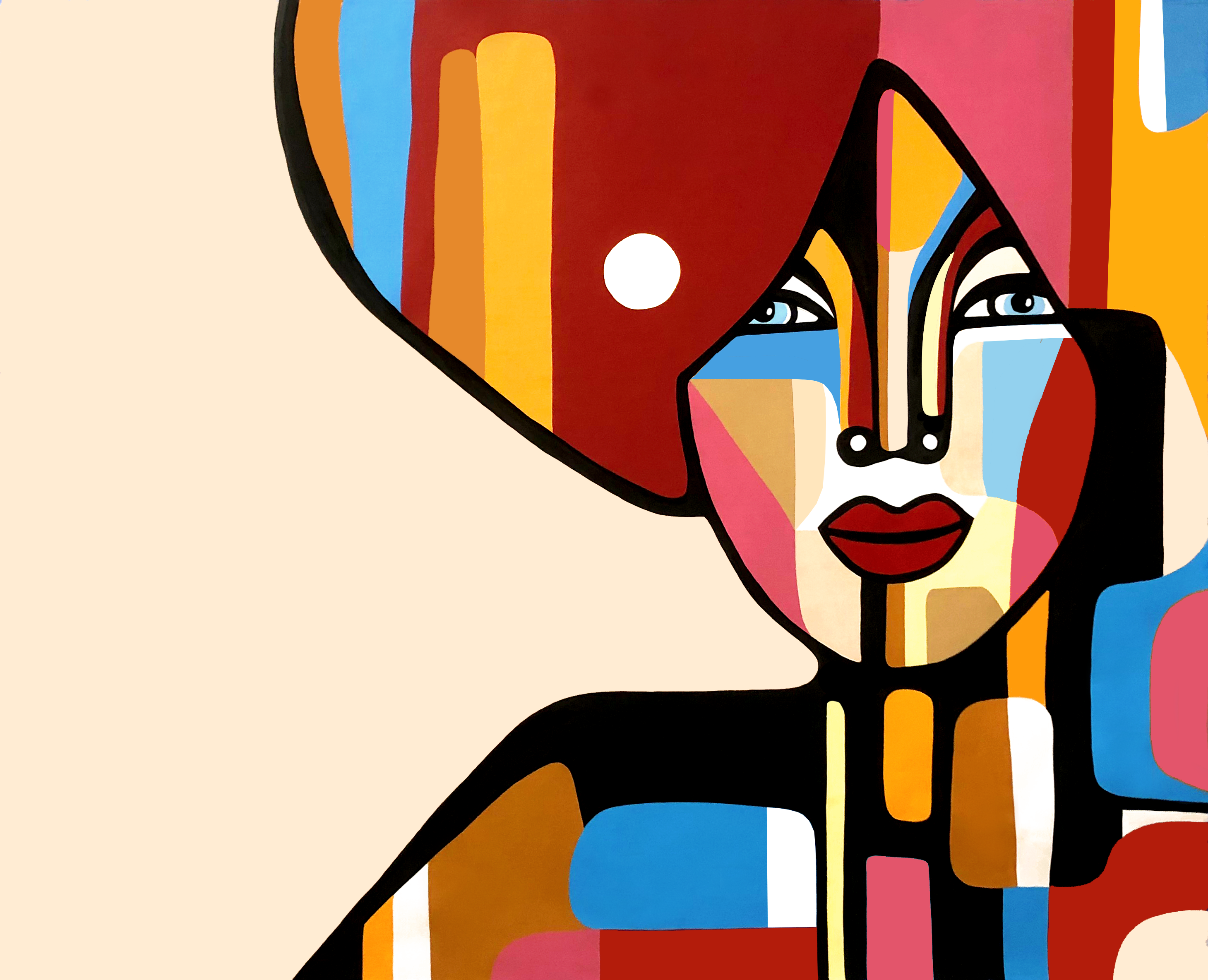 Beyond The Silence, original abstract painting by Sarah Main, 2023