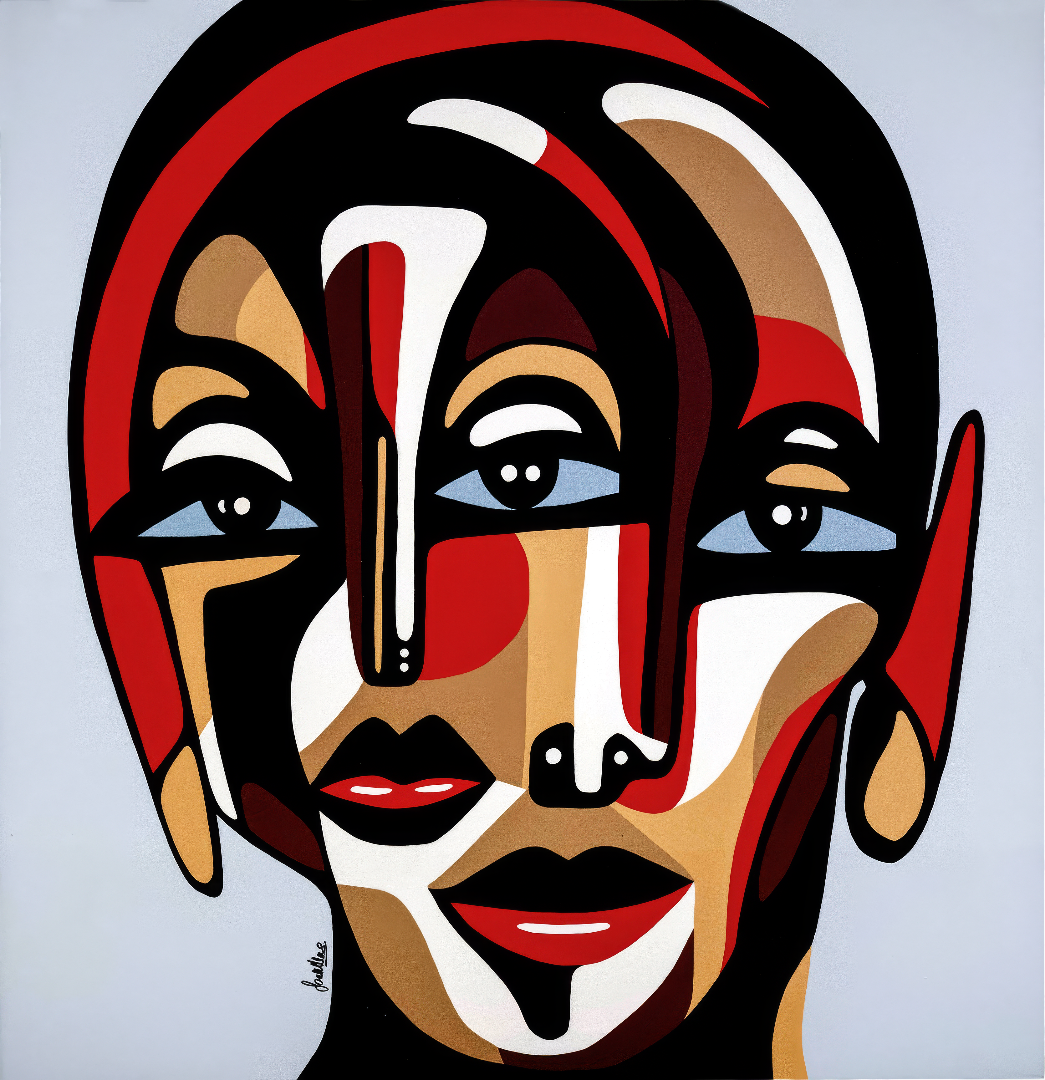 Synthesis, original abstract painting by Sarah Main, 2024