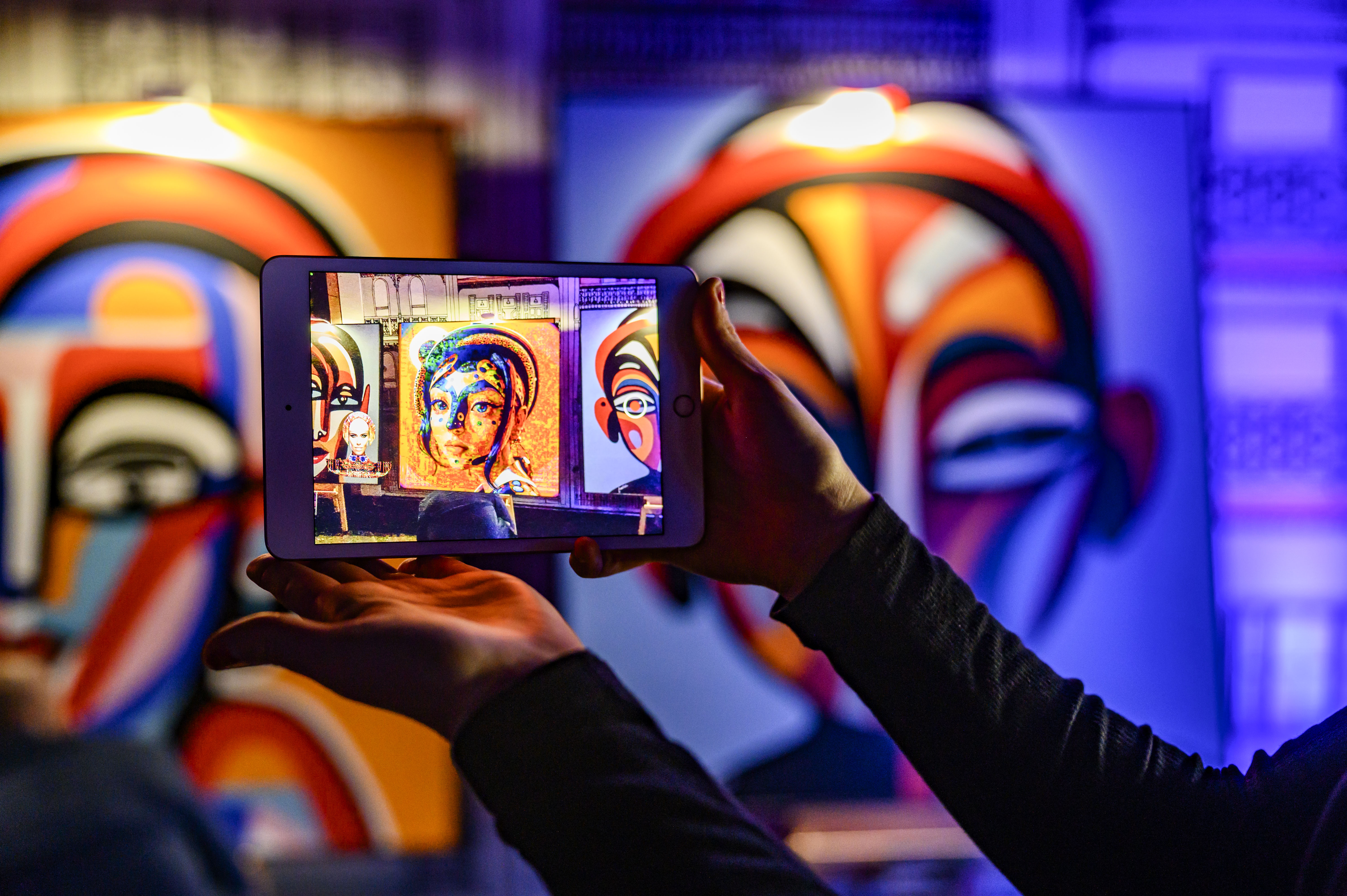 AR-activated artwork by Sarah Main